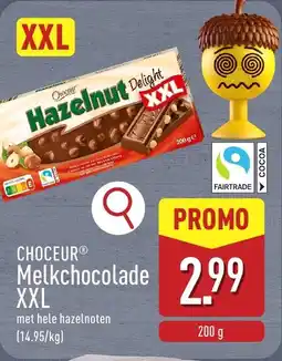 ALDI Choceur Melkchocolade XXL aanbieding