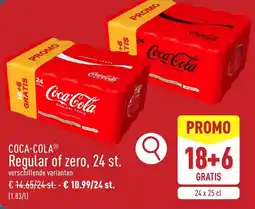 ALDI Coca-Cola Regular of zero aanbieding