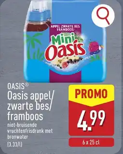 ALDI Oasis appel/ zwarte bes/ framboos aanbieding