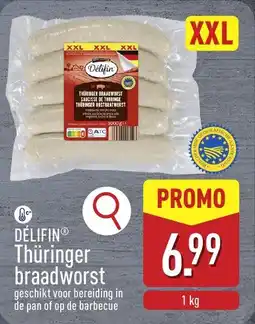 ALDI Délifin Thüringer braadworst aanbieding
