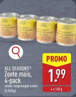 ALDI All Seasons Zoete maïs aanbieding