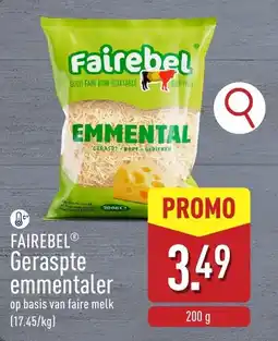 ALDI Fairebel Geraspte emmentaler aanbieding