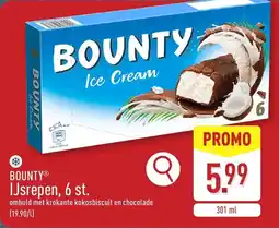 ALDI Bounty IJsrepen aanbieding