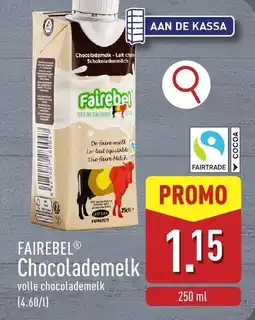 ALDI Fairebel Chocolademelk aanbieding