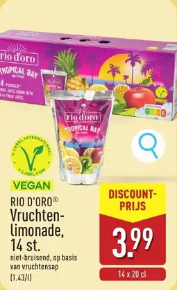 ALDI Rio d'oro Vruchtenlimonade aanbieding