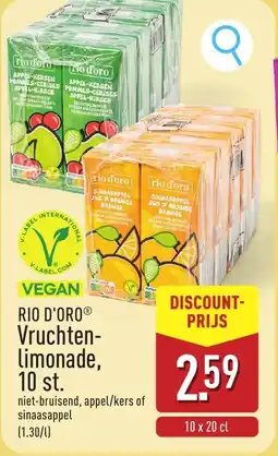 ALDI Rio d'oro Vruchtenlimonade, aanbieding