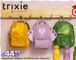 Dreamland trixie Rugzak Mr. Alligator, Giraffe en Mrs. Peacock aanbieding