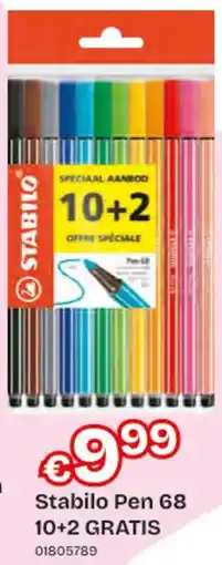 Dreamland Stabilo Pen 68 10+2 GRATIS aanbieding