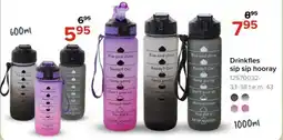 Euroshop Drinkfles sip sip hooray aanbieding