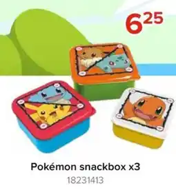 Euroshop Pokémon snackbox aanbieding