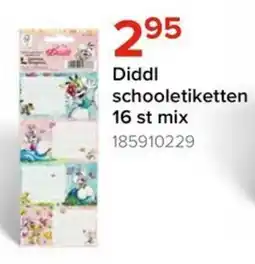 Euroshop Diddl schooletiketten aanbieding