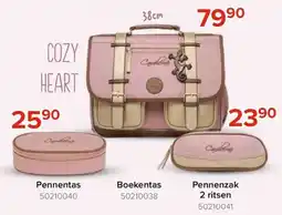 Euroshop Cozy heart boekentas aanbieding