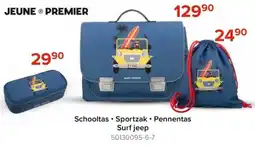 Euroshop Schooltas sportzak pennentas surf jeep aanbieding