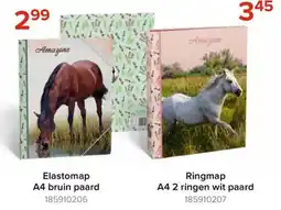 Euroshop Elastomap A4 bruin paard aanbieding