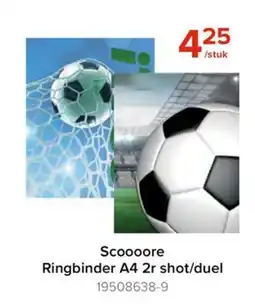 Euroshop Scoooore ringbinder a4 2r shot/duel aanbieding