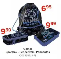 Euroshop Gamer Sportzak - Pennenzak - Pennentas aanbieding