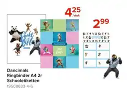 Euroshop Dancimals ringbinder a4 2r schooletiketten aanbieding