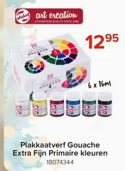 Euroshop Plakkaatverf Gouache aanbieding