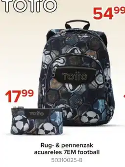 Euroshop Rug- & pennenzak acuareles 7EM football aanbieding