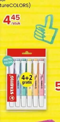 Euroshop Stabilo pastel colors aanbieding