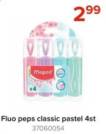 Fluo peps classic pastel 4st