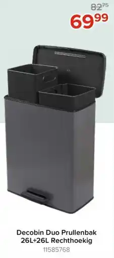 Euroshop Decobin duo prullenbak aanbieding