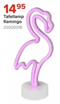 Euroshop Tafellamp flamingo aanbieding
