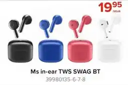 Euroshop Ms in-ear TWS SWAG BT aanbieding