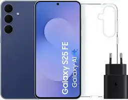 Coolblue Samsung Galaxy S25 FE 256 Go Bleu Foncé 5G + Pack d'Accessoires aanbieding
