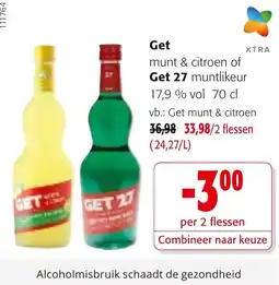 Colruyt Get munt & citroen of Get 27 muntlikeur aanbieding
