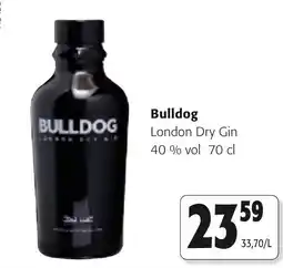 Colruyt Bulldog london dry gin aanbieding