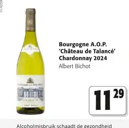 Colruyt Bourgogne A.O.P. 'Château de Talancé' Chardonnay aanbieding