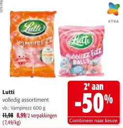 Colruyt Lutti volledig assortiment aanbieding