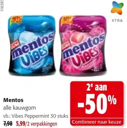 Colruyt Mentos alle kauwgom aanbieding