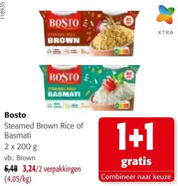 Colruyt Bosto Steamed Brown Rice of Basmati aanbieding