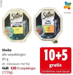 Colruyt Sheba alle verpakkingen aanbieding