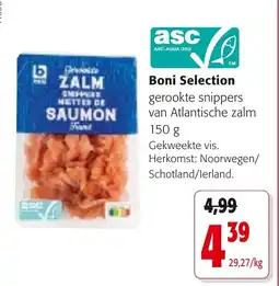 Colruyt boni selection gerookte snippers van atlantische zalm aanbieding