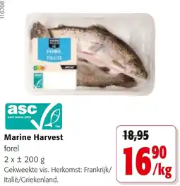 Colruyt marine harvest forel aanbieding
