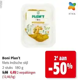 Colruyt Boni Plan't filets Indische stijl aanbieding