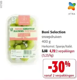 Colruyt Boni Selection snoepdruiven aanbieding