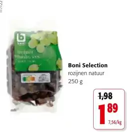 Colruyt Boni Selection rozijnen natuur aanbieding