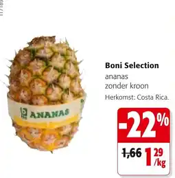 Colruyt Boni Selection ananas aanbieding