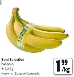 Colruyt boni selection bananen aanbieding