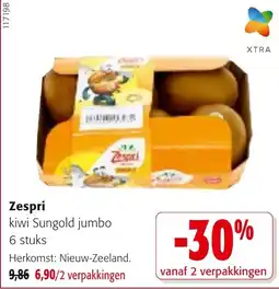 Colruyt Zespri kiwi Sungold jumbo aanbieding