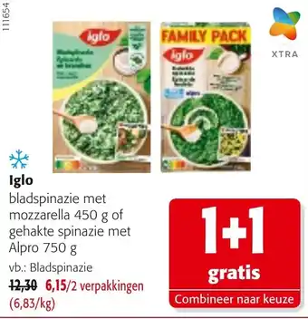 Iglo bladspinazie met mozzarella