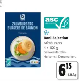 Colruyt boni selection zalm burgers aanbieding