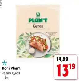 Colruyt Boni Plan't vegan gyros aanbieding