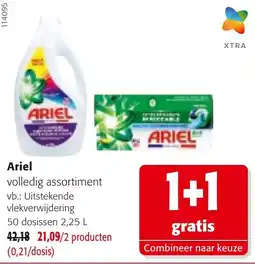 Colruyt Ariel volledig assortiment aanbieding