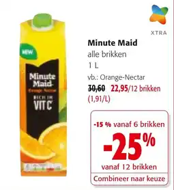 Colruyt Minute Maid alle brikken aanbieding