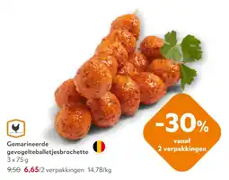 OKay Gemarineerde gevogelteballetjesbrochette aanbieding